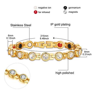 SHEGRACE Stainless Steel Watch Band Bracelets JB650B-1