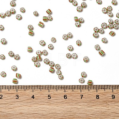 8/0 Opaque Colours Seep Glass Seed Beads SEED-F003-04B-07-1