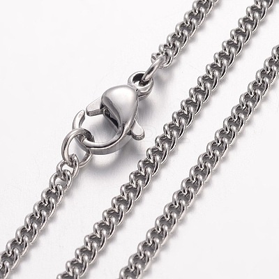 Non-Tarnish 304 Stainless Steel Necklace LS-MAK-K004-08P-1