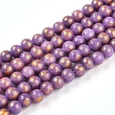 Natural Mashan Jade Beads Strands G-A255-A01-04G-1