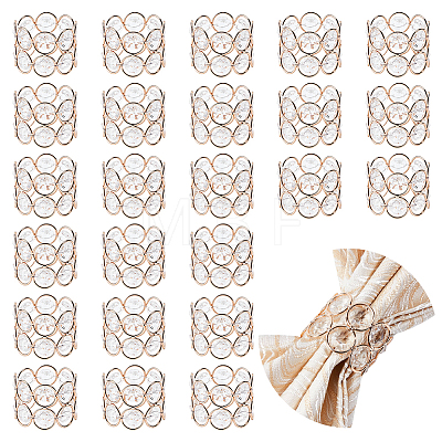Iron Glass Napkin Rings AJEW-WH0455-343-1