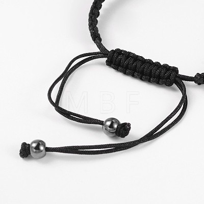 Eco-Friendly Brass Adjustable Nylon Cord Braided Bracelets X-BJEW-M128-07P-NR-1