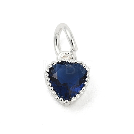 Brass Micro Pave Cubic Zirconia Pendants KK-H204-01S-01-1