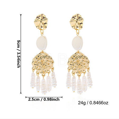 Zinc Alloy Chandelier Earrings for Women WGCA29C-04-1