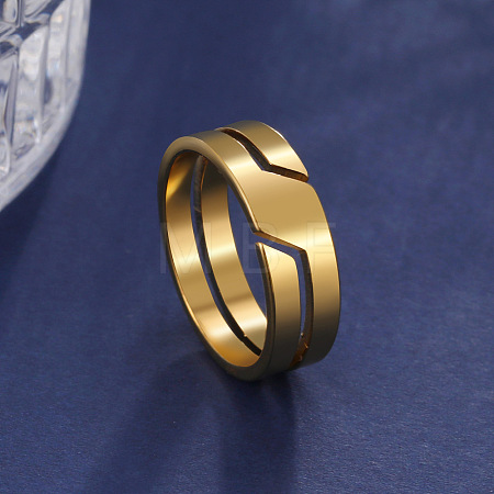 304 Stainless Steel Finger Rings FS-WGF5903-07-1