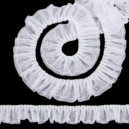 Silk Chiffon Fabric Ribbon OCOR-WH0008-086-1