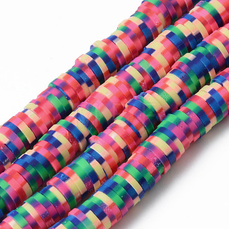 Handmade Polymer Clay Beads Strands CLAY-N008-010L-1