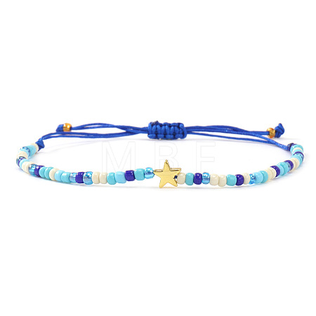 Glass Seed Beads Adjustable Bracelets LS-KO8624-11-1