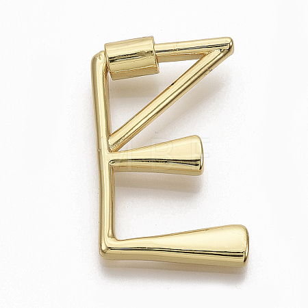 Brass Screw Carabiner Lock Charms KK-T046-001G-E-NF-1