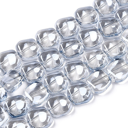 Electroplate Glass Beads Strand X-EGLA-S188-21-A02-1