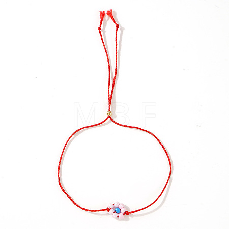 Flower Resin Beaded Slider Bracelets for Women SL9741-6-1