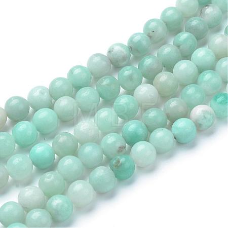 Natural Amazonite Beads Strands G-T055-4mm-17-1