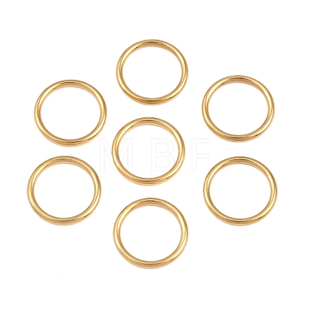 Ion Plating(IP) 304 Stainless Steel Closed Jump Rings STAS-G393-06G-12-1