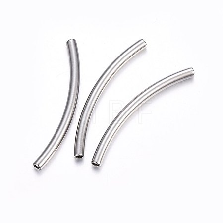 Tarnish Resistant 304 Stainless Steel Tube Beads STAS-F174-17P-B-1