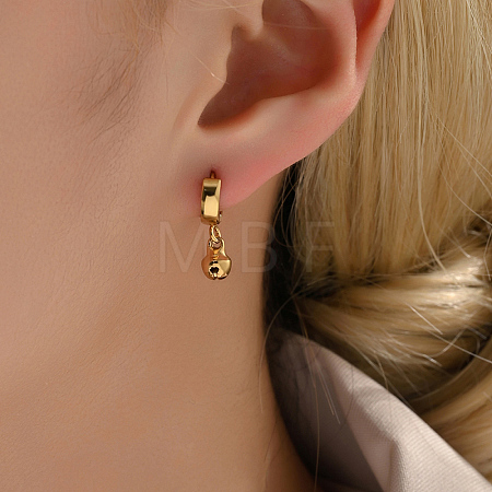 Elegant and Versatile 201 Stainless Steel Hoop Earrings WR7294-1