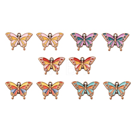 Alloy Enamel Pendants PALLOY-F319-02A-R-1