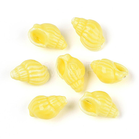 Handmade Printed Porcelain Beads PORC-T133-01D-01-1