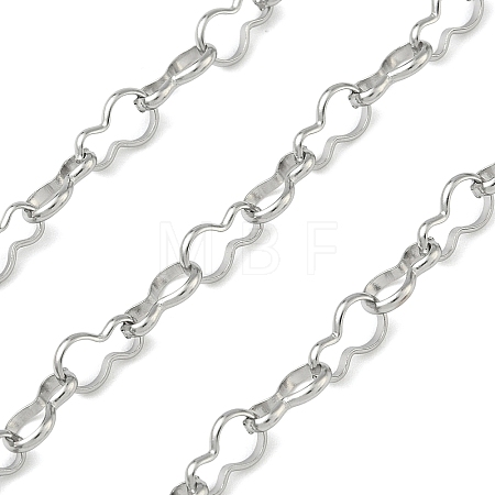 304 Stainless Steel Gourd Link Chains CHS-P024-01P-1