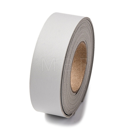 2M PVC Double Face Imitation Leather Ribbons SRIB-WH0011-127B-05-1