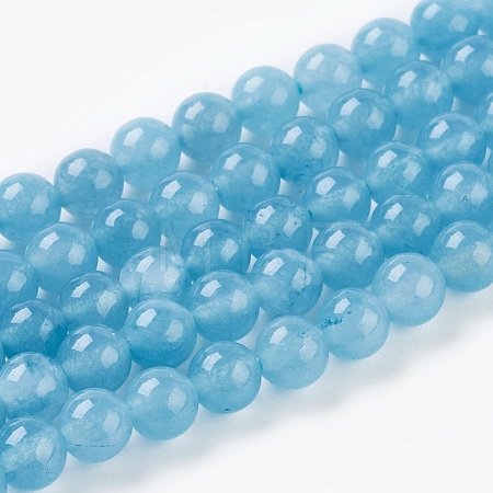 Natural White Jade Beads Strands X-G-G051-R1-4mm-1