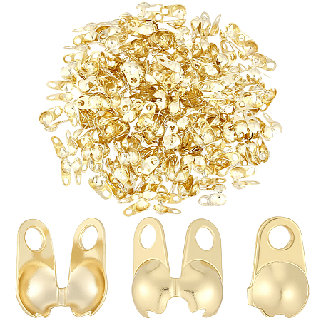 150Pcs Brass Bead Tips KK-BBC0027-85B-1