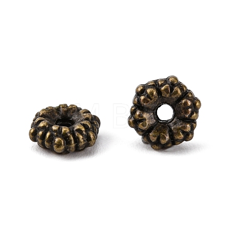 Tibetan Style Alloy Spacer Beads TIBEB-S039-019AB-NR-1