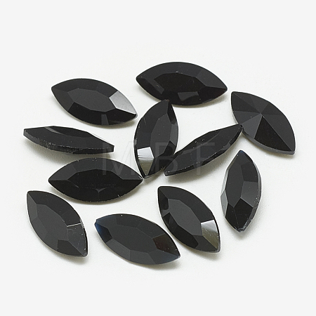 Pointed Back Glass Rhinestone Cabochons RGLA-T083-5x10mm-02-1