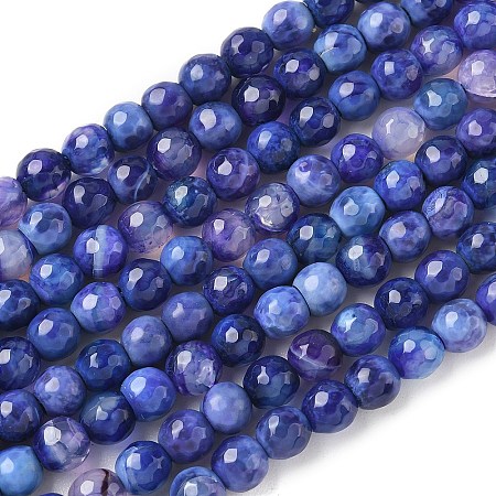 Natural Agate Beads Strands G-C082-A01-58-1
