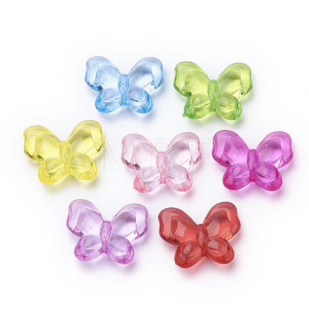 Transparent Acrylic Beads X-TACR-T002-18-1