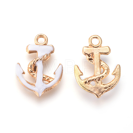 Enamel Pendants X-ENAM-WH0006-A04-1