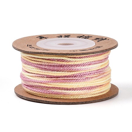 30M Segment Dyed Macrame Cotton Cord OCOR-T018-01V-1