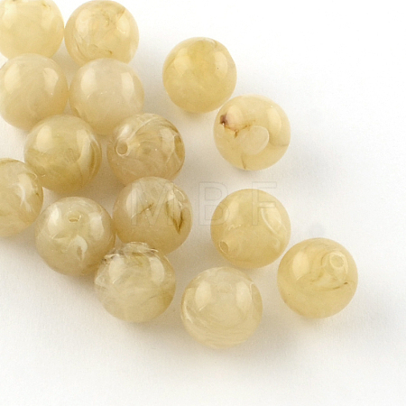 Round Imitation Gemstone Acrylic Beads OACR-R029-12mm-14-1