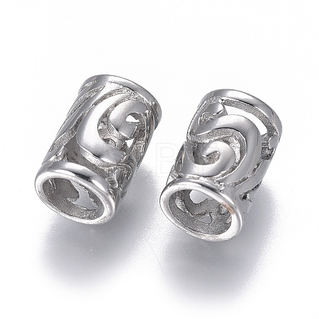 Non-Tarnish 304 Stainless European Beads STAS-I120-89-P-1