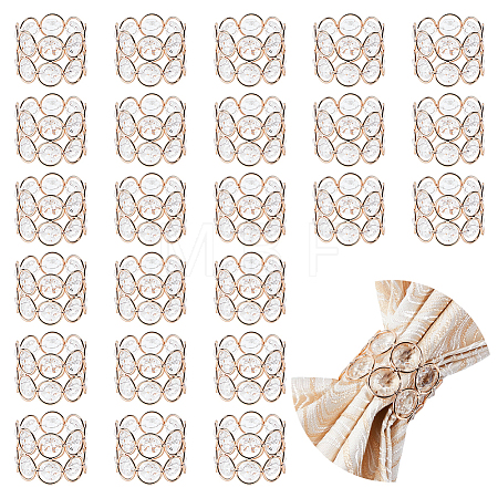 Iron Glass Napkin Rings AJEW-WH0455-343-1