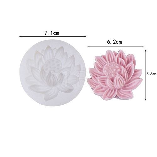 Lotus DIY Food Grade Silicone Candle Molds PW-WG34342-02-1