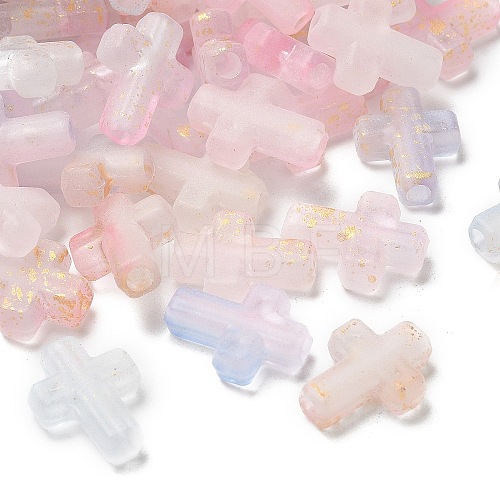 Gradient Color Transparent Acrylic Beads OACR-M023-03I-1