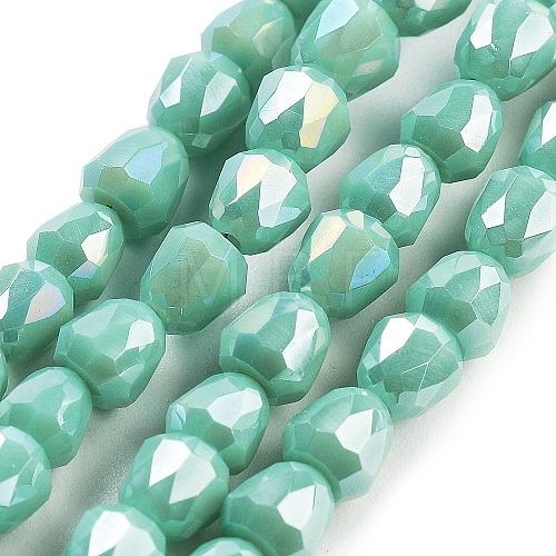 Electroplate Glass Beads Strands EGLA-D030-P4mm-B09-1