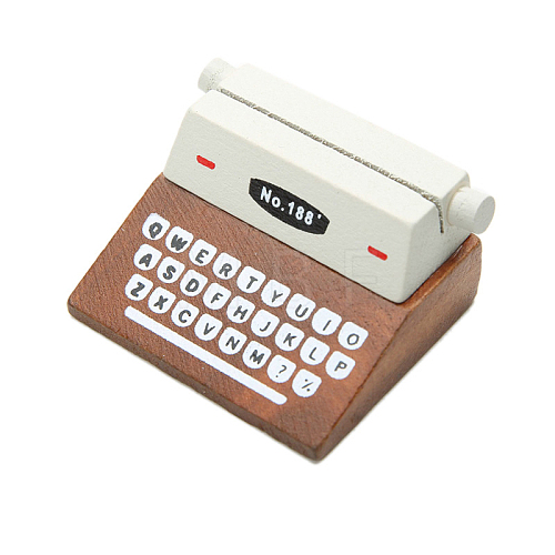 Resin Miniature Typewriter Shape Memo Holders MIMO-PW0001-032B-1
