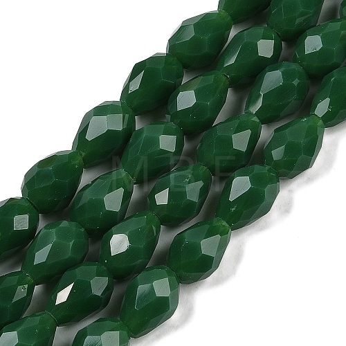 Opaque Solid Color Imitation Jade Beads Strands GLAA-N005-P10mm-D04-1