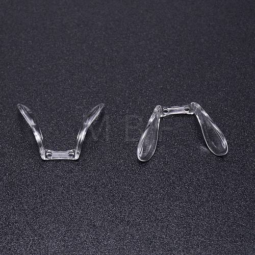 Plastic Eyeglass Nose Pads KY-WH0032-06-1