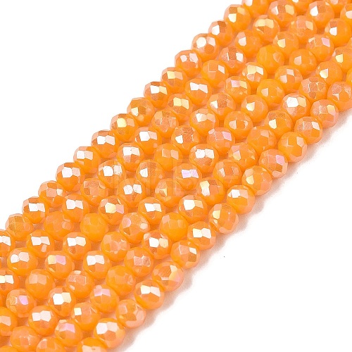 Electroplate Glass Beads Strands EGLA-A044-P2mm-B29-1