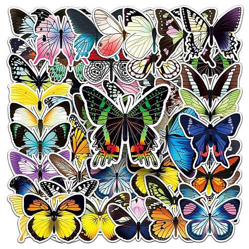 Butterfly Waterproof Self Adhesive Paper Stickers PW-WGD19AB-01-1