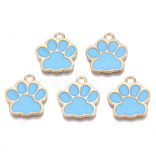 Alloy Enamel Pendants X-ENAM-T016-22LG-E-RS-1