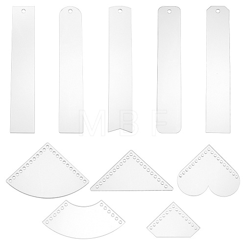 1 Set Transparent Acrylic Bookmark Templates TACR-BC0001-16-1