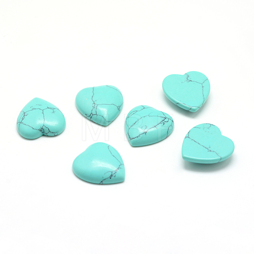 Dyed Synthetic Turquoise Gemstone Cabochons G-T029-23x25mm-04-1