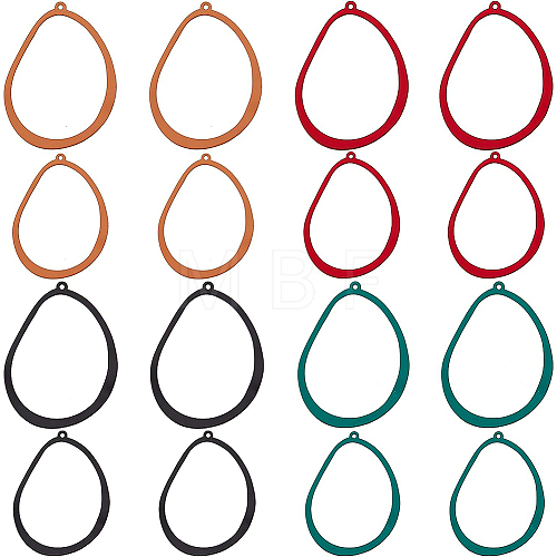 30Pcs 5 Style Spray Painted Alloy Pendants FIND-BC0003-21-1