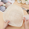 Linen Mini Hat Fascinator Base AJEW-WH0561-32C-3