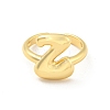 Brass Letter Open Cuff Rings for Women RJEW-G313-01Z-G-2