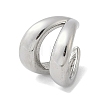 304 Stainless Steel Two-layer C-Shaped Cuff Earrings EJEW-M073-10PG-02-2