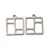 304 Stainless Steel Pendants STAS-A070-21P-1